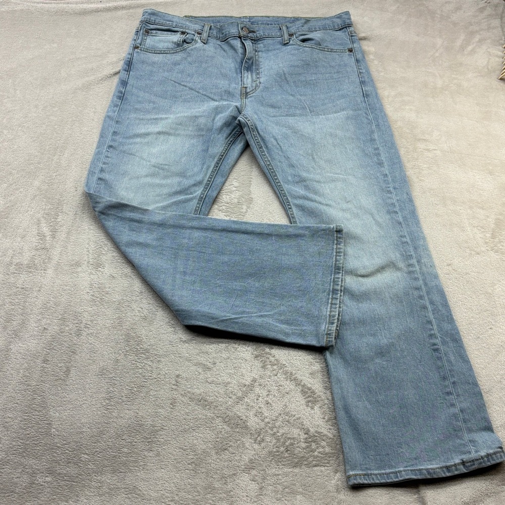 Levi's 527 Bootcut Jeans Mens 38x30 Light Wash Stretch Denim Cowboy Western Fade
